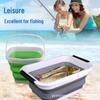 Foldable Large-Capacity Fishing Bucket - Portable, Multi-Functional, Hand-Held Storage