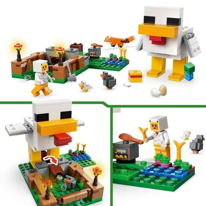 LEGO Minecraft 21585 Hühnerfarm - Bauspielzeug für Mädchen und Jungen ab 7 Jahren