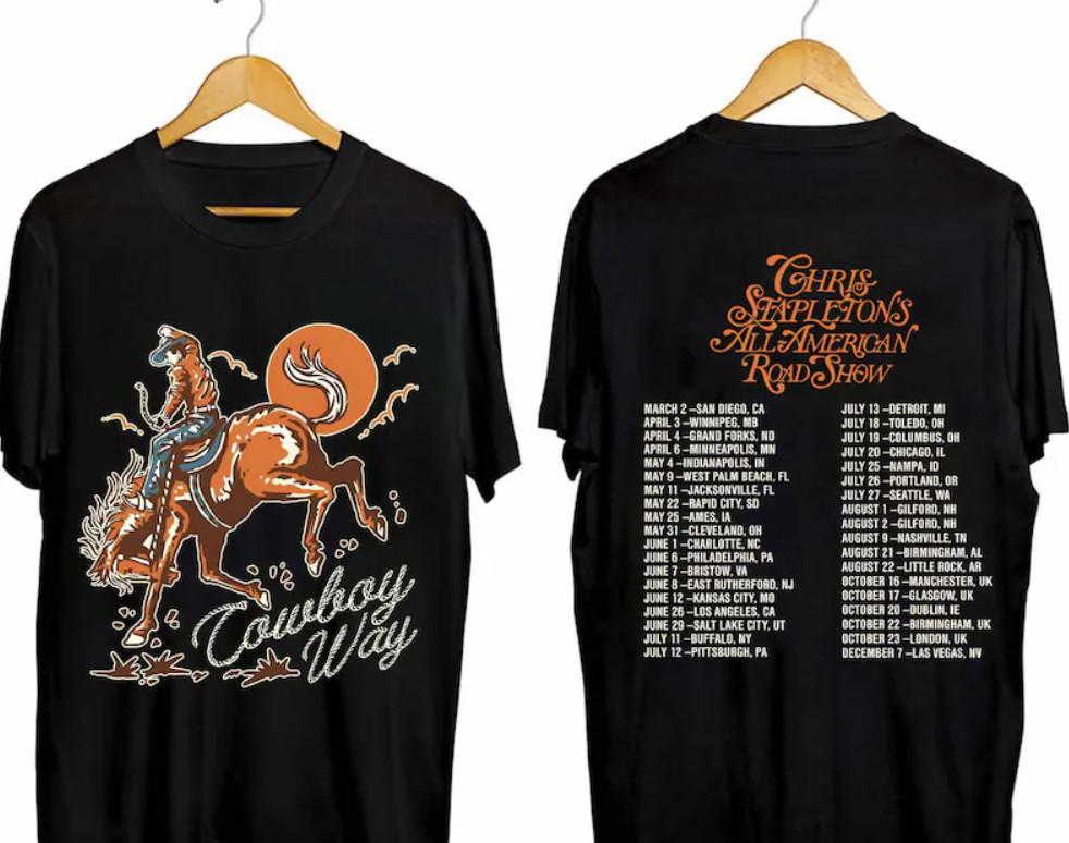 Chris Stapleton All American Road Show Tour Shirt, Chris Stapleton Fan Shirt Unisex T-Shirt XXXL