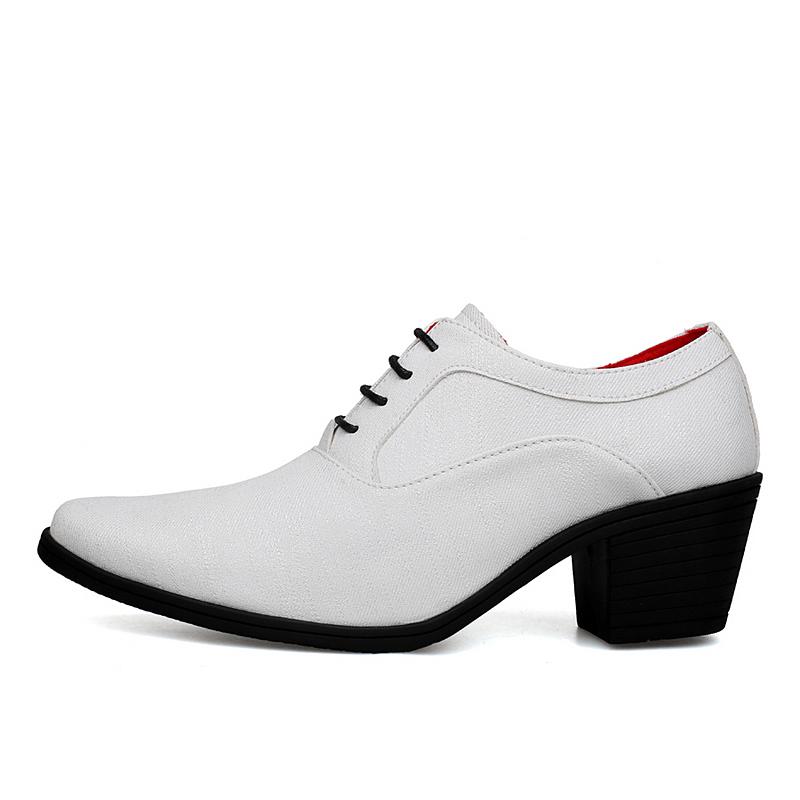 2025 Purple High Heel Men's Shoes Elegant Mens Dress Shoes Designer Moccasin for Men Groom Wedding Leather Shoes Pointed Toe