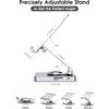 BYEASY iPad Stand, Laptop Docking Station, 8 in 1 iPad USB C Hub, Type-C Tablet Stand with HDMI, 3.5mm Jack, LAN, 100W PD Charging, 2*USB 3.0, SD/TF