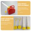 Universal Gas Can Spout Replacement Long Flexible Spout for Oil Gas Diesel Refueling Industrial Garden Car Machinery No Overflow