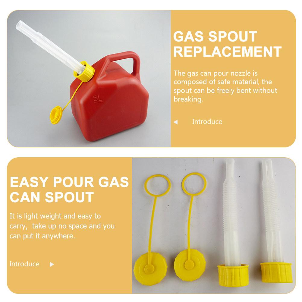 Universal Gas Can Spout Replacement Long Flexible Spout for Oil Gas Diesel Refueling Industrial Garden Car Machinery No Overflow