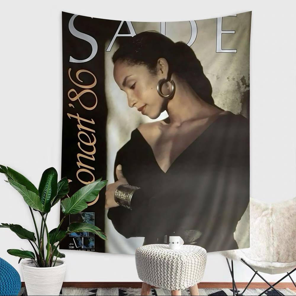 

Band SSade Adu Singer Hanging Bohemian Tapestry Indian Buddha Wall Decoration Witchcraft Bohemian Cheap Hippie Wall Hanging 74x94cm(29x37in)