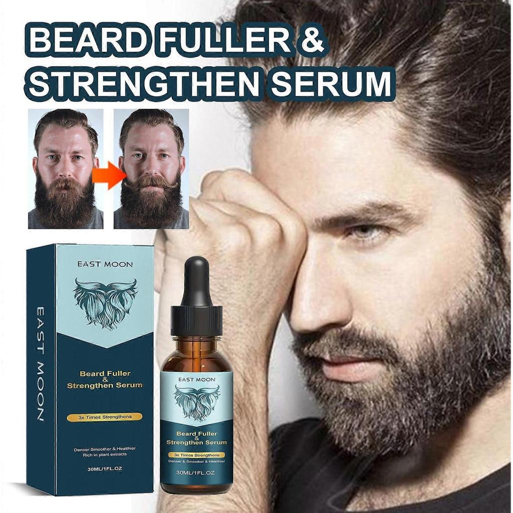 Siero per la Crescita e il Rafforzamento della Barba per Uomini Olio da Barba Nutriente, Ammorbidente e Anti-Prurito