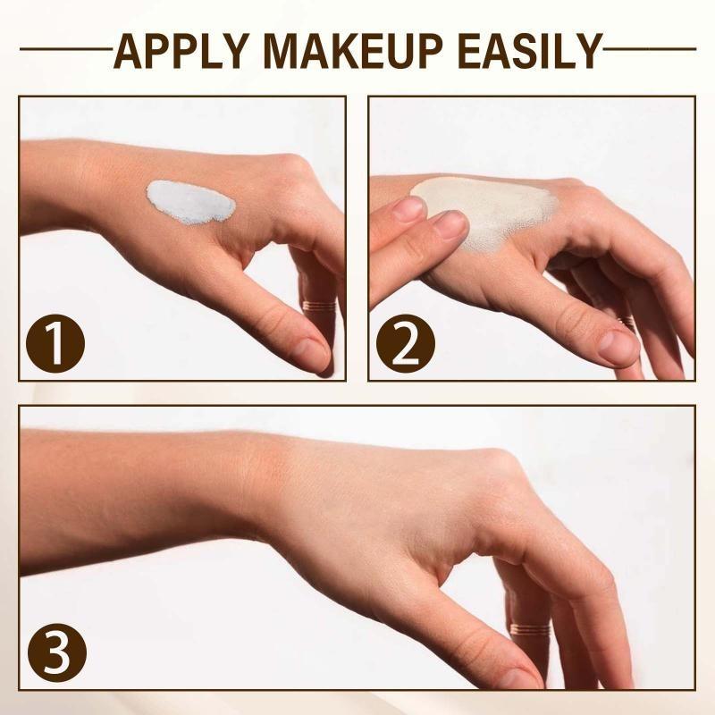 Long-lasting and Portable Concealer Liquid Foundation, Resistant To Color Fading, Warm Skin Tone Foundation