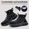 Men's Safety Shoes Anti-impact Padded Toe Breathable Mesh Lightweight Work Boots for Outdoor Factory Men's Safety Boot
