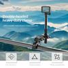 Sports Camera Double Clip Crab Clamp For Motorcycle Bike Handlebar Clip Bracket For Insta360 One X2 X3 Camera Accessory