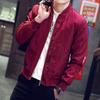 Men's Lightweight Motorcycle Bomber Jacket With Zipper Closure And Soft Material