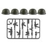 WWI WWII Building Blocks Soldiers Military Accessories Bomb Two-color Gun Mini Brick Weapons Gift Toy AKM Helmet RPG Grenad X026