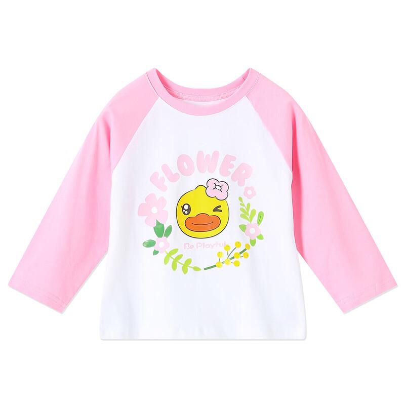B.Duck Girls' Long Sleeve Cotton T-Shirt