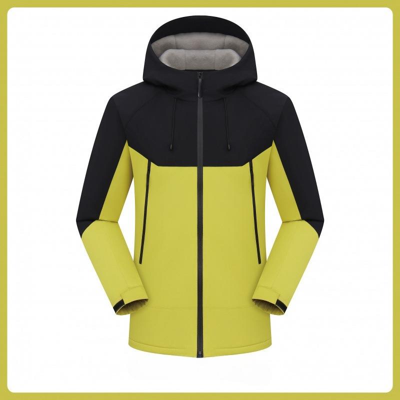 Sports Outdoor Jacket Men's Thickened Hooded Velvet Jacket Couple Jacket Sports Casual