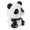 ABS Solar Panda Figurine 3inch Fortune Panda Statue  Indoor Living Room Decor
