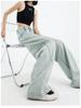 KENH Women's Light Blue High Waist Wide Leg Jeans, Four Seasons Wearable, 2024 New Loose Floor-Length Style