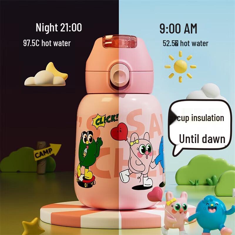 JEKO&JEKO Kids' Insulated Stainless Steel Straw Cup