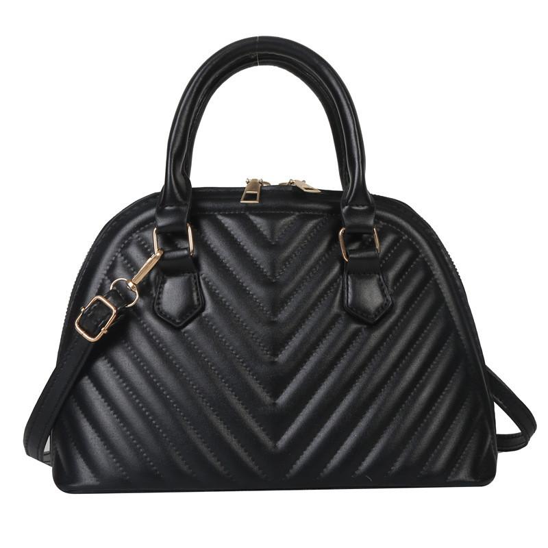 Trendy Fashionable Shell Bag For Women In Black White Green Khaki And Rose Red