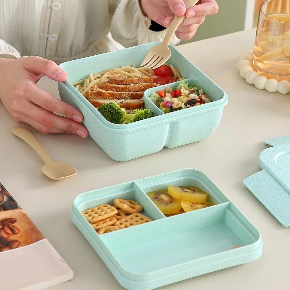 Wheat Straw Meal Container Food Grade Lunch Container Portable Food Container Travel