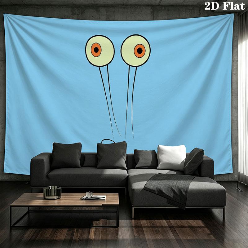 SpongeBob SquarePants Wall Tapestry, Aesthetic Printed Fabric Blanket, Suitable for Bedroom, Living Room, and Home Decor.