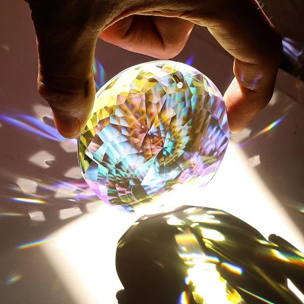 Hanging Design Crystal Prism Pendant Clear Crystal Rainbow Catcher Home Garden Decor