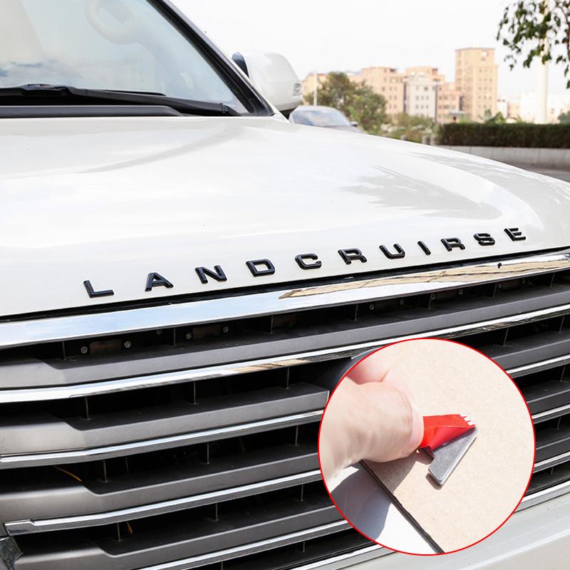 For Toyota Land Cruiser 200 Cover Letter Sticker LC200 Engine Cover Decoration Land Cruiser Logo Modification Accessories