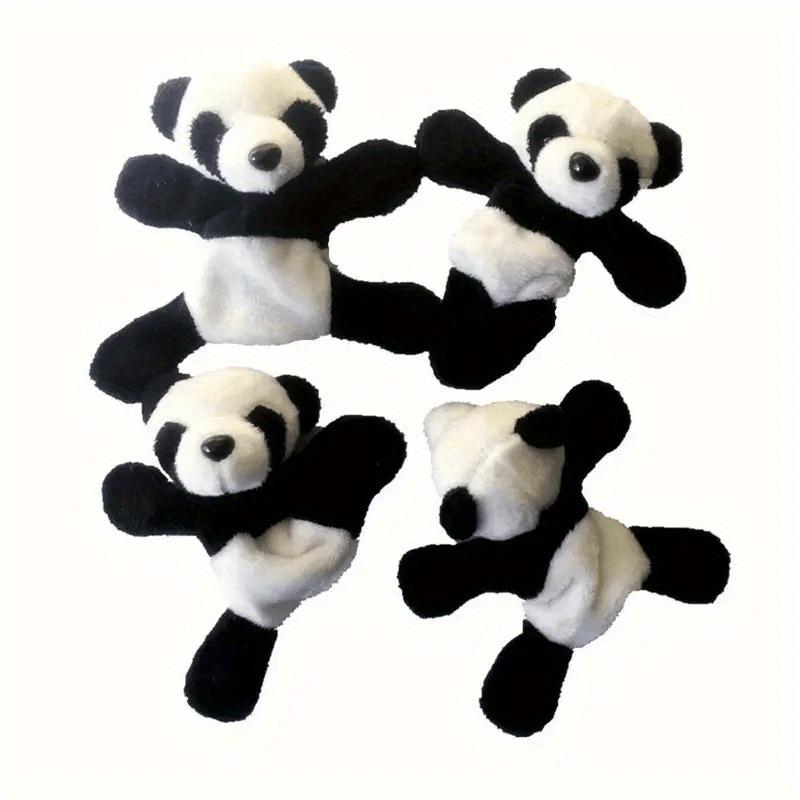 Plush Panda Stickers, Adorable Black & White Fabric Panda Decorations, No Power Required, for Vines Walls and Gifts, Home or Party Decoration