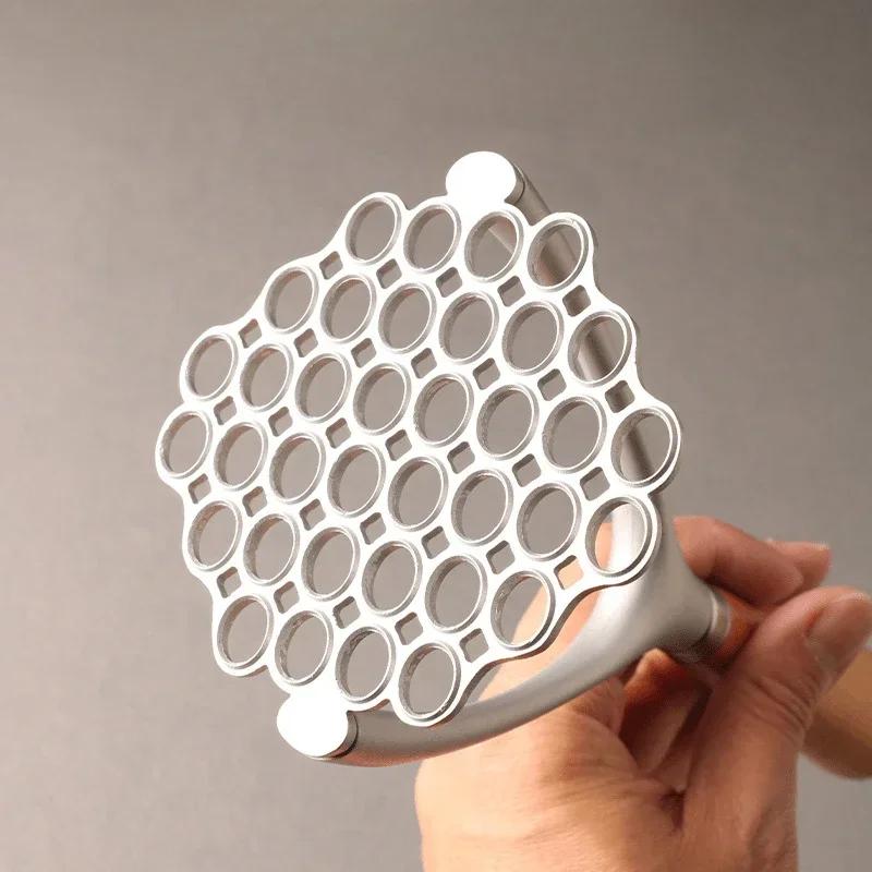 Crusher Pusher Multifunctional Kitchen Manual Food Pressor Tool Masher Potato Garlic Cutter Potato Whisk Meat Gadgets Home