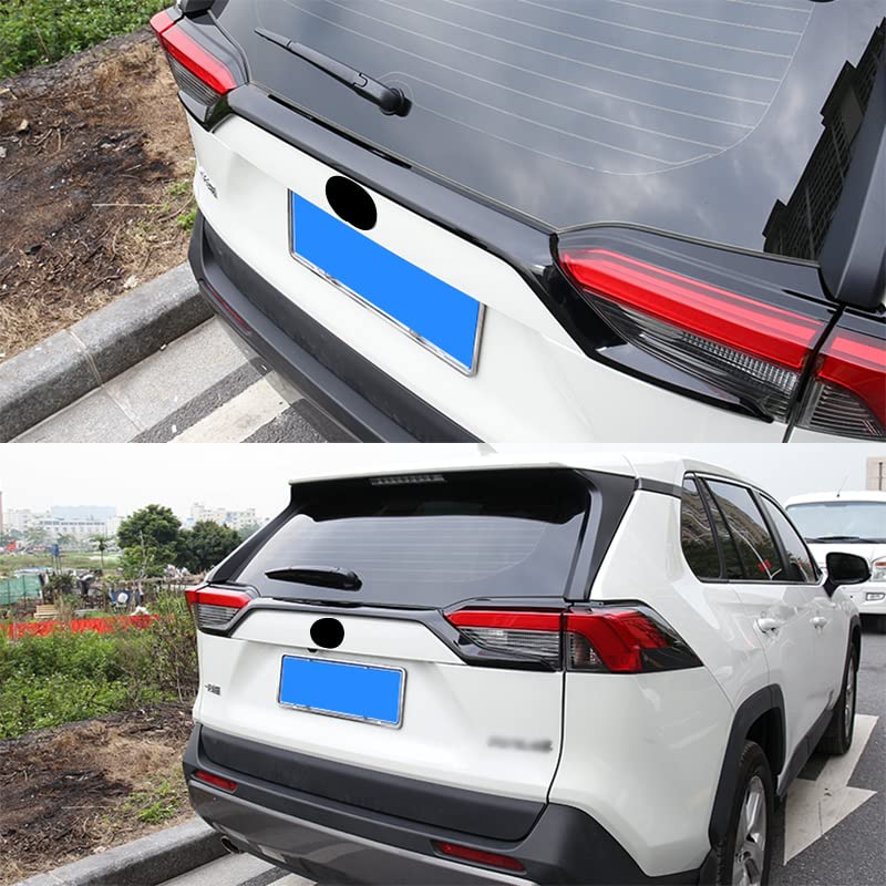 Toyota RAV4 Rear Bumper Tailgate Garnish Upper Garnish 1 for the XA50 Model SWD-DG (Black, Piece) (ABS)