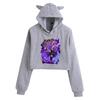 Women's Cat Ear Hoodie - One Piece Anime Print, Casual Wear for Autumn/Winter
