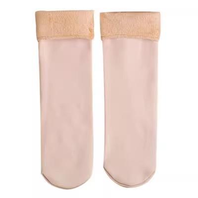 Winter Comfortable Warm Breathability High Elasticity Plush Thickened Floor Socks Thermal Furry Wool Lined Fleece Home Stocking