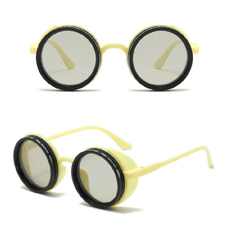 Unisex Retro Manual Dimming Sunglasses ND Adjustable Design Outdoor PC Frame Comfortable Fit