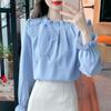 Cheffon Shirt with Bow New Fashion Casual Chic Top for Women
