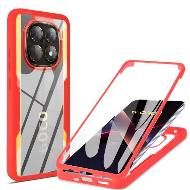 360 Full Cover Bumper Case For Poco X7 X6 Pro X5 X4 GT X3 NFC Funda For Poco F7 F6 F5 F3 M5 M6 Pro Screen Protection Phone Cover