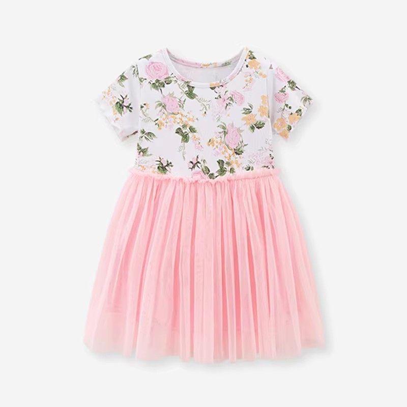 Children's Clothing In Stock Summer Elf Short Sleeve Dress
