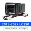 Car USB Quick Charger QC3.0 For Toyota Land Cruiser 200 Prado 150 Accessories Modified LC200 LC150 FJ150 FJ200 2021 2020 2019