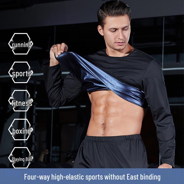 Men's Fitness Sweat Suit - Fat Burning Gym & Running Set