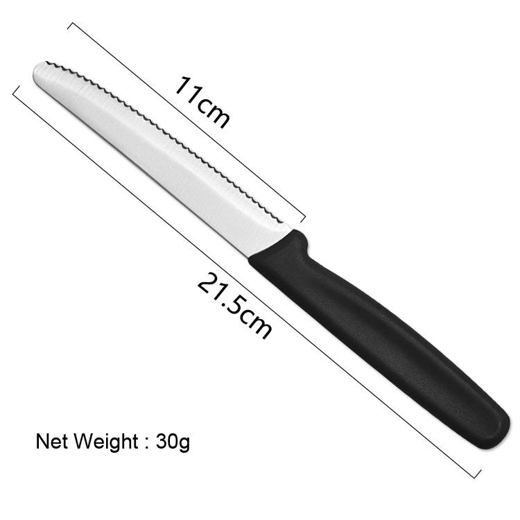 

1/2/4/6/8PCS,Serrated Steak knife Round Tip Fruit Vegetable Paring Baking Toast Serrated Bread Knives Kitchen Stuff Baking Tools