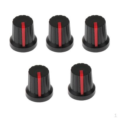 5 Stuks Cilindrische Gitaareffectpedaal Knop Versterker