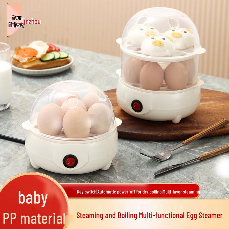 Mini Multi-layer Egg Steamer & Boiler with Auto Shut-off