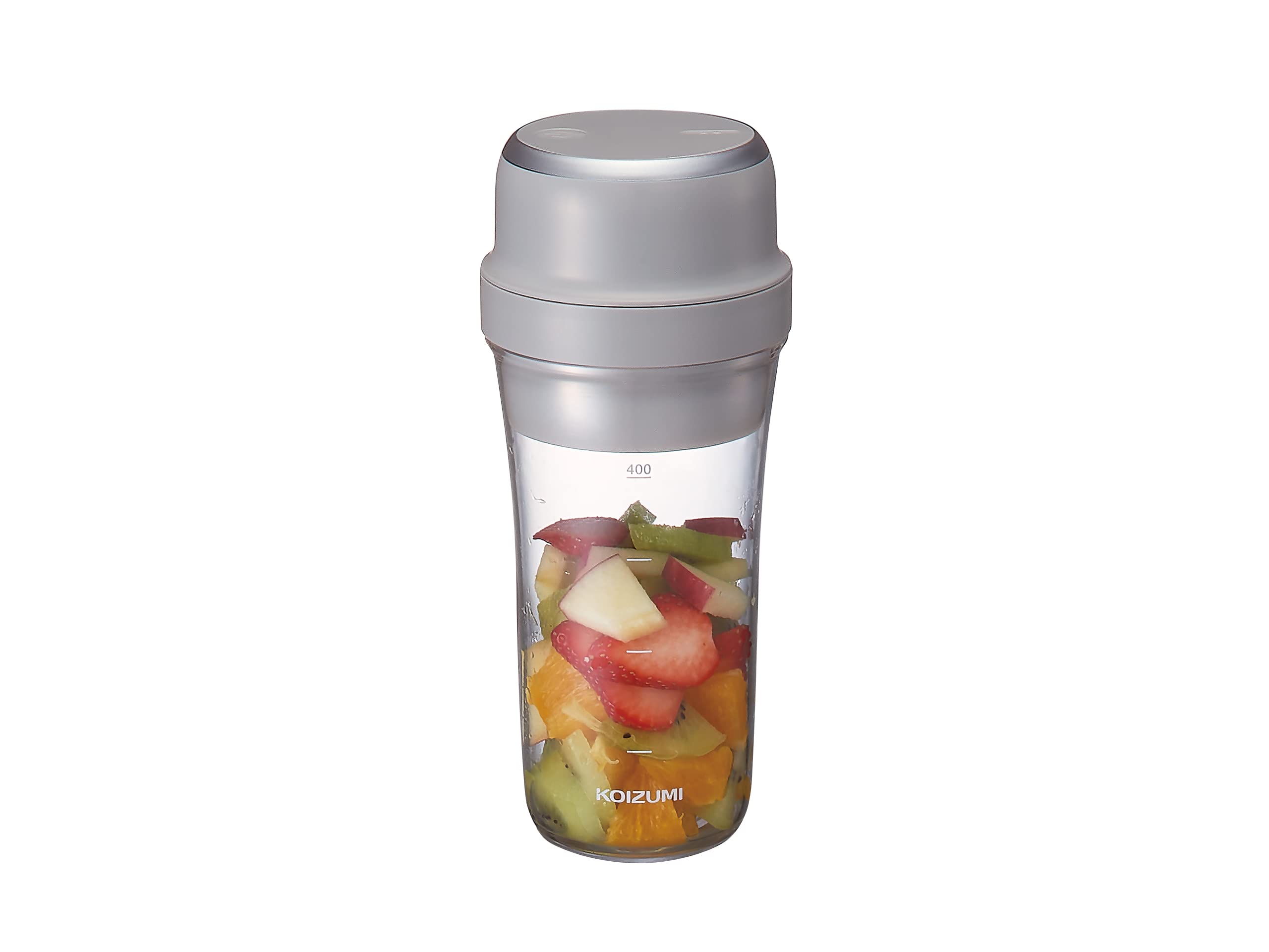 

Koizumi Portable Mixer Cordless Rechargeable 400ml Portable Smoothie Compact Gray KMX-0400/H