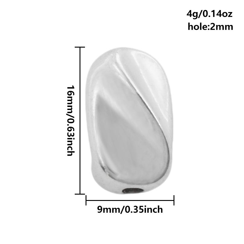 High Quality Irregular 304 Stainless Steel Beads For Jewelry Making Supplies No Fade Waterproof Moon Heart Star Bead Accessories