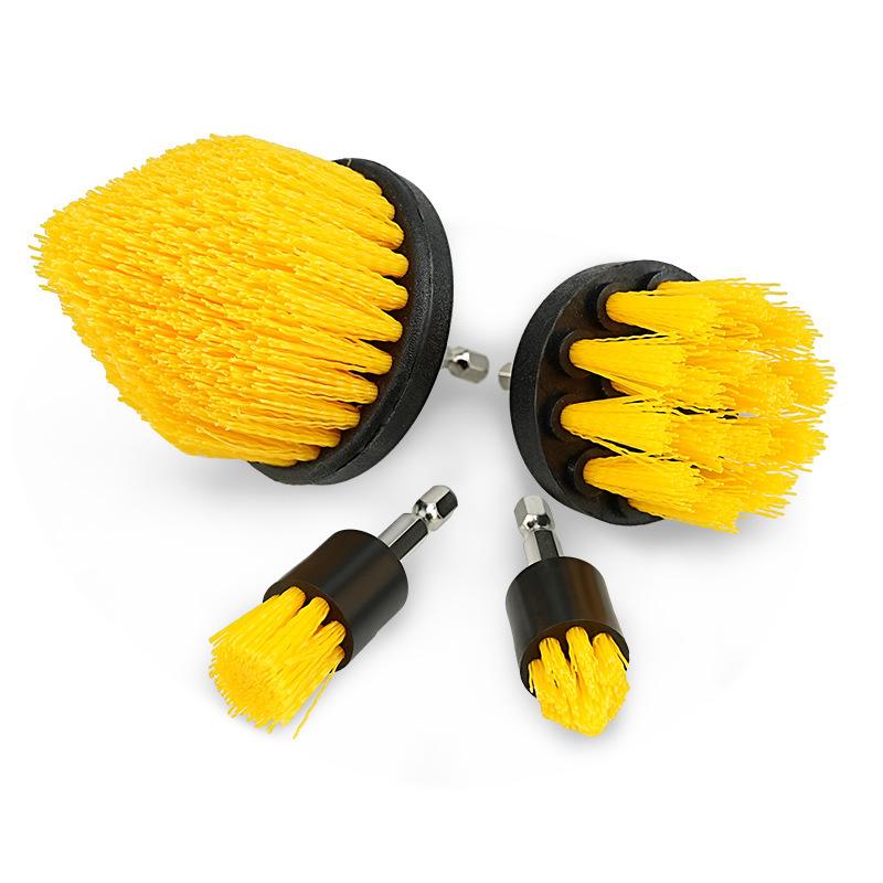 4-Piece Cross-Border Electric Drill Cleaning Brush Set for Car Wheels and More