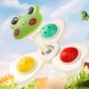 Rotatable Suction Cup Animal Flower Suction Cup Spinning Toy for Baby Table and Chair, Fingertip Top Spinner Set of 3 Pieces