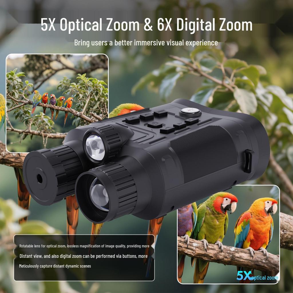 4K HD High Magnification Infrared Digital Night Vision Binoculars with Low Light Capability