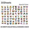 10/20/30Sheets Temporary Tattoos for Football Soccer Fan Fake Tattoo Sticker Waterproof Tattoo Sticker Sleeves Man Women