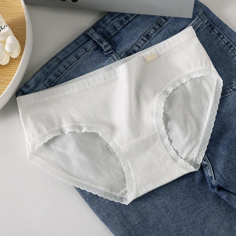Girls' Mid-Waist Pure Cotton Antibacterial Briefs - Cute & Breathable Birthday Series.