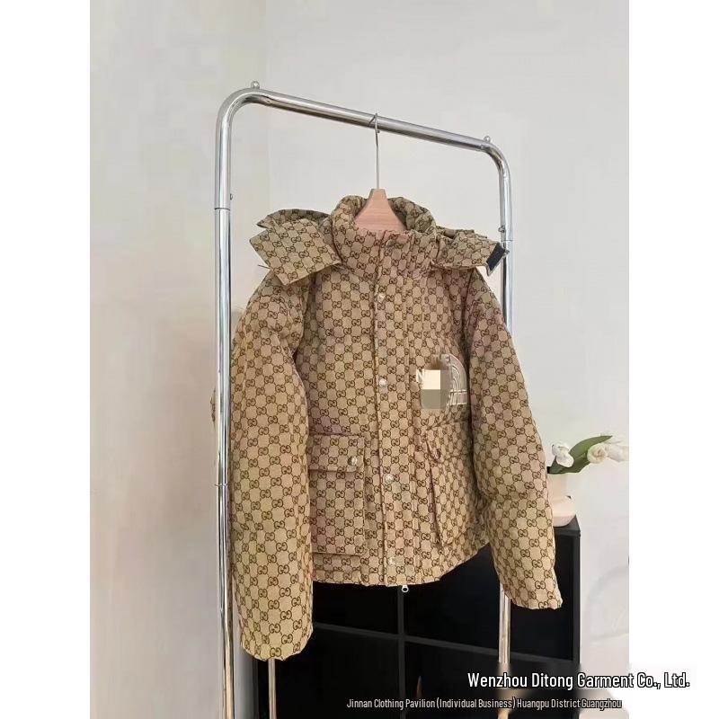 Cross2025 Unisex Winter Down Jacket - High Version Hooded, Versatile, Thick, and Warm