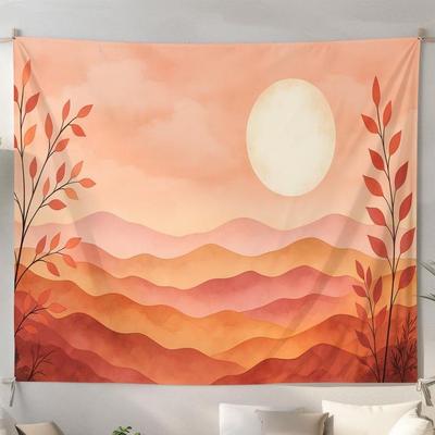 Sunset Desert Scenery Tapestry