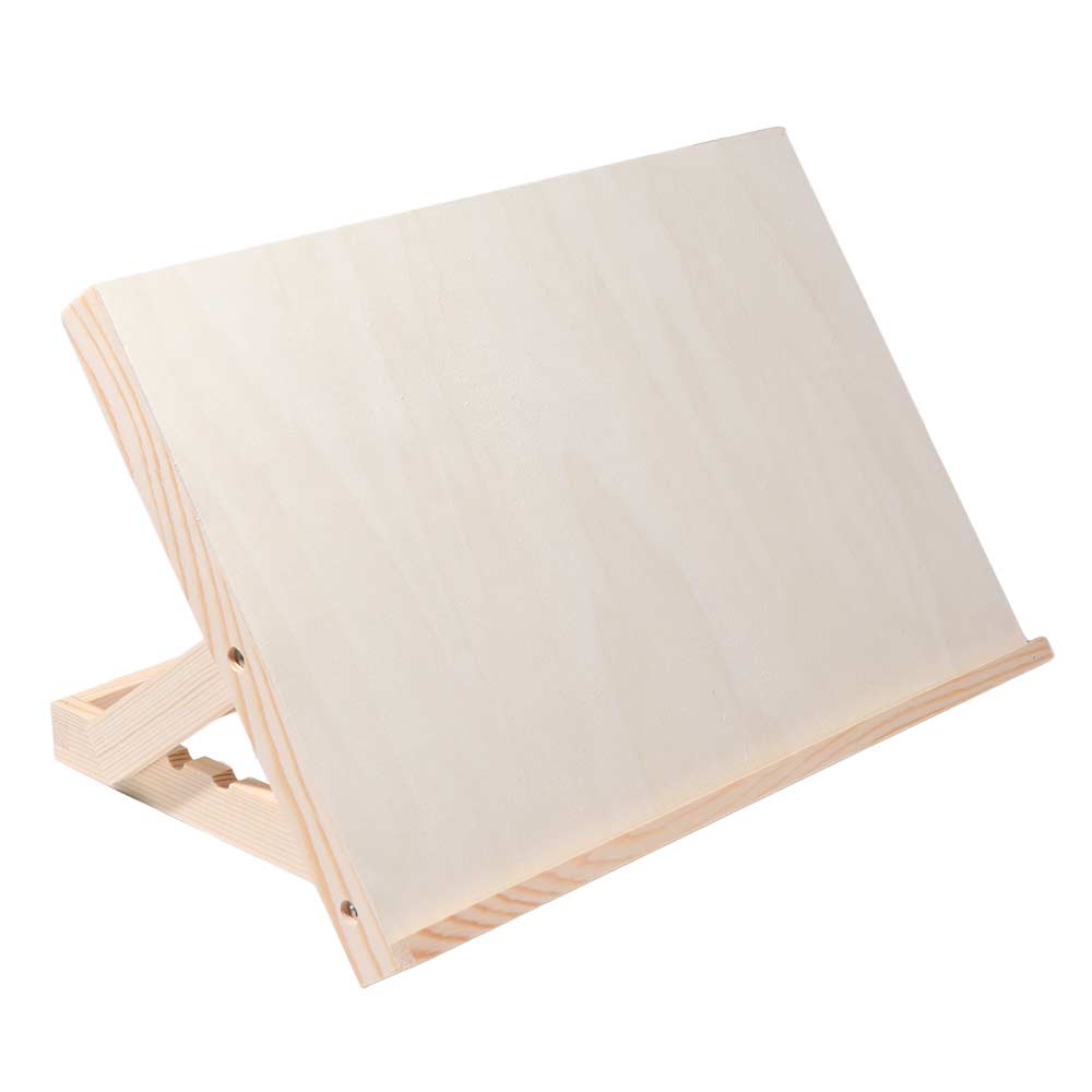 Adjustable Angle Wooden Table Easel Portable Painting Holder Tilted Drawing Board Outdoor Painting