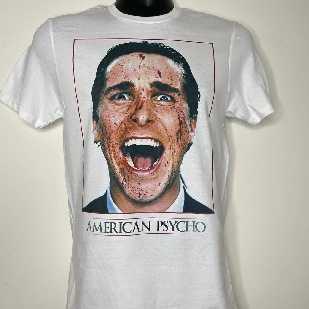 American Psycho Retro Film 80s Black Unisex Tshirt Reprint Men Clothing