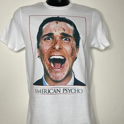 American Psycho  Retro Film 80s Black Unisex Tshirt Reprint Men Clothing